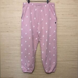 Pink Victoria’s Secret Logo Graphic Jogger Pants size Large